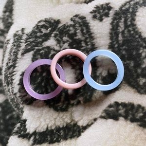 Resin Rings Set of 3 - PLEASE COMMENT BEFORE BUYING
